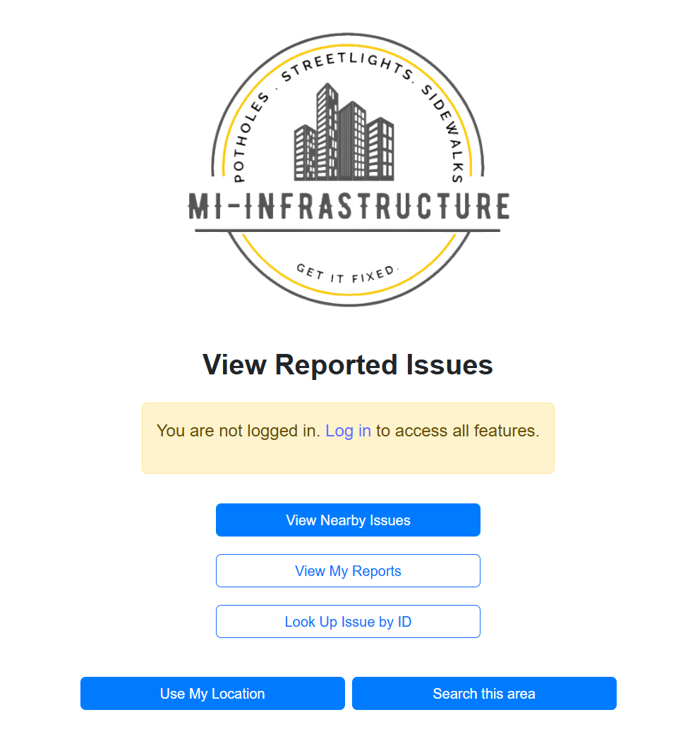 MI-Infrastructure Sign In